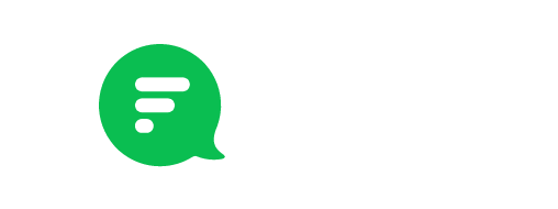 Flock company logo with white text and a green chat bubble icon.