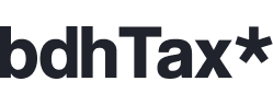 bdhTax text with an asterisk symbol.