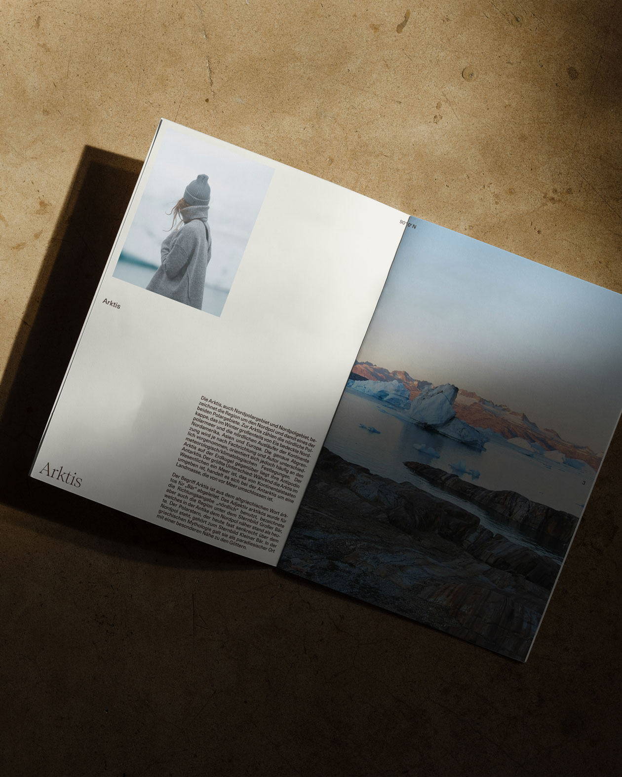 Open Sanctuary publication with travel photography and a restrained layout