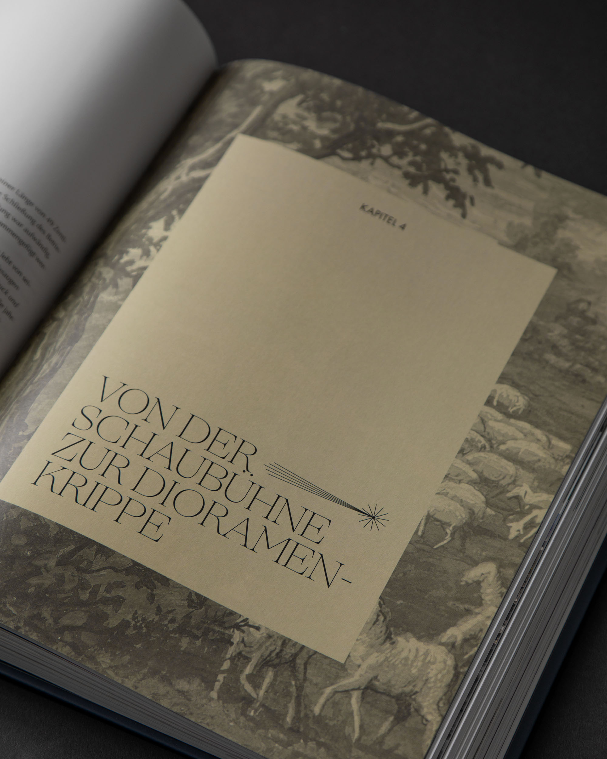 Chapter opening with restrained typography over a historical image