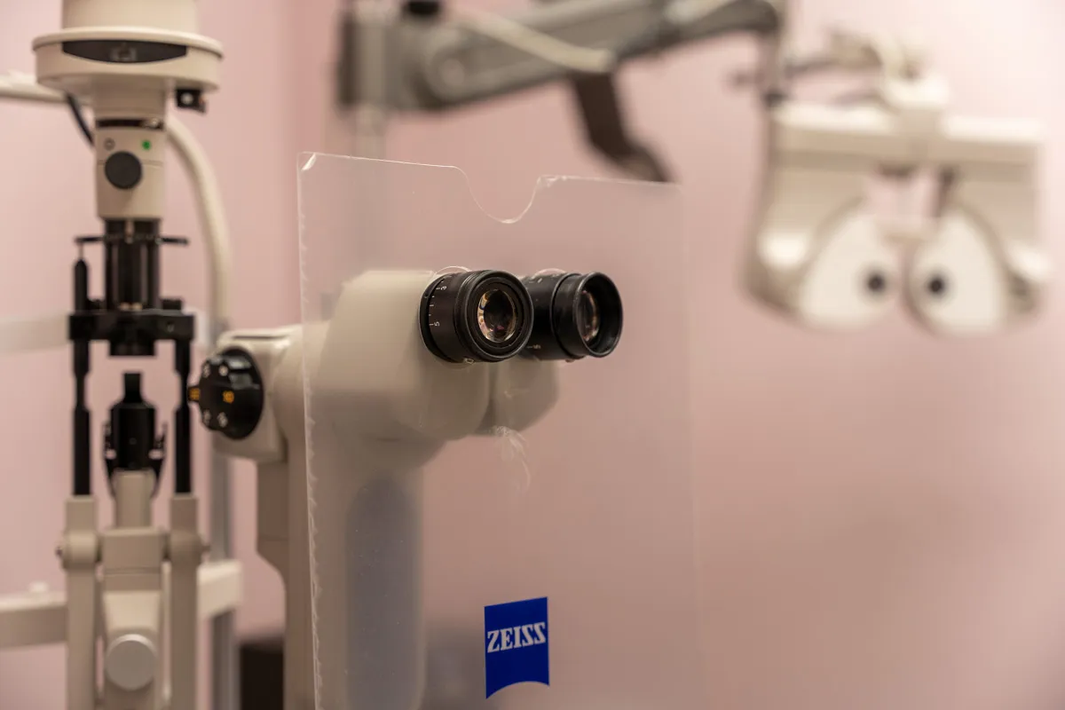 Consultation area at Aidan Walsh Opticians
