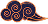 A swirl of a japanese swirl or spiral
