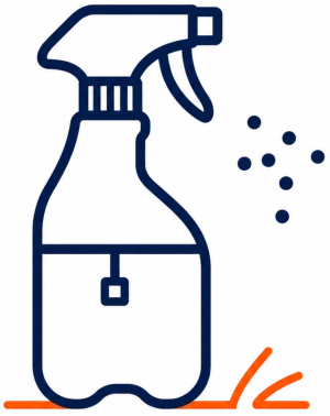 Vorher-Nachher Vergleich einer gereinigten Terrasse