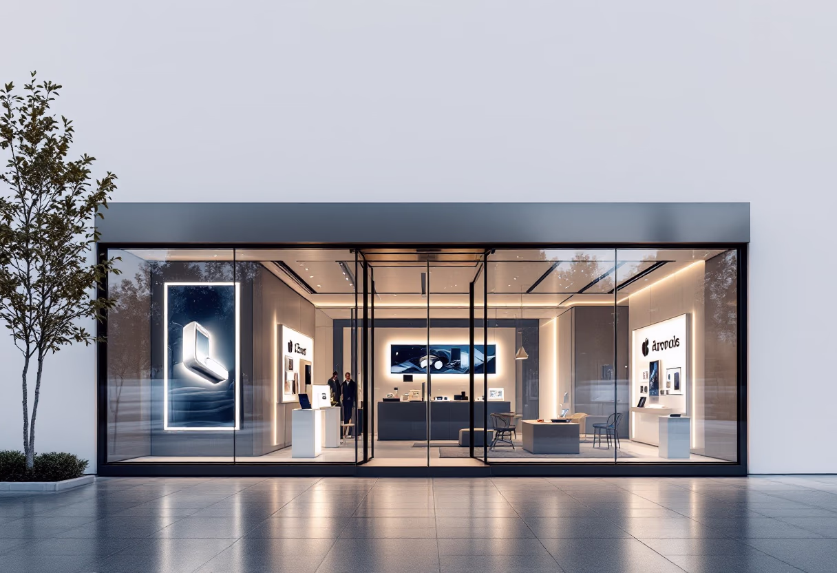 image of physical storefront (for a tech gadgets store)
