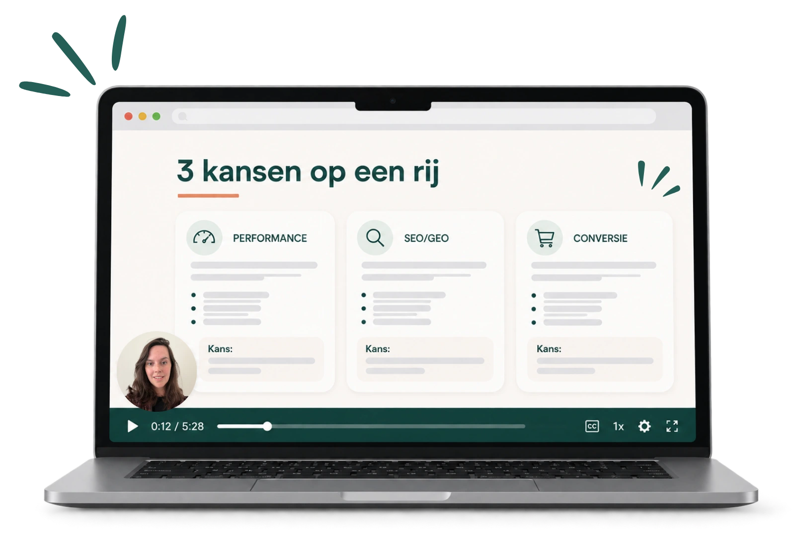 Een voorbeeld van een gratis website scan video gemaakt door Milou de Jong