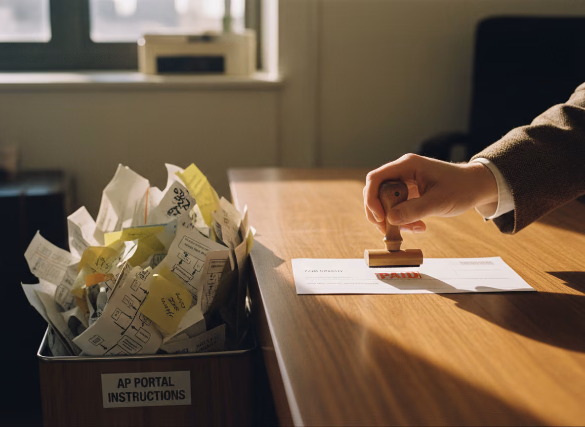 Stop wasting time with AP portals and still get paid on time
