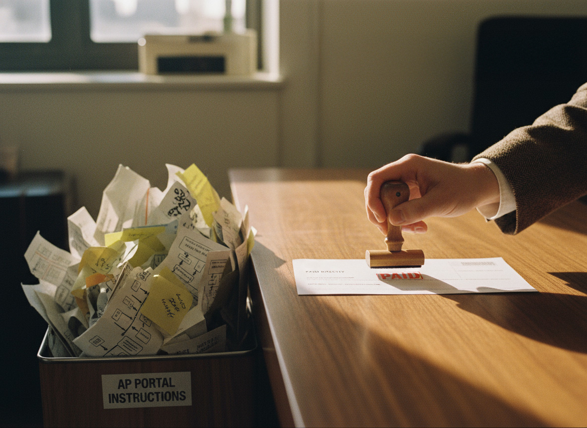 Stop wasting time with AP portals and still get paid on time
