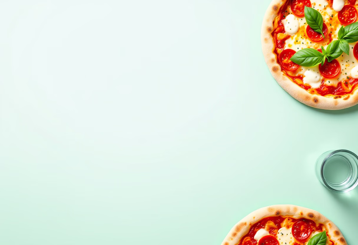 image of a rustic italian pizza