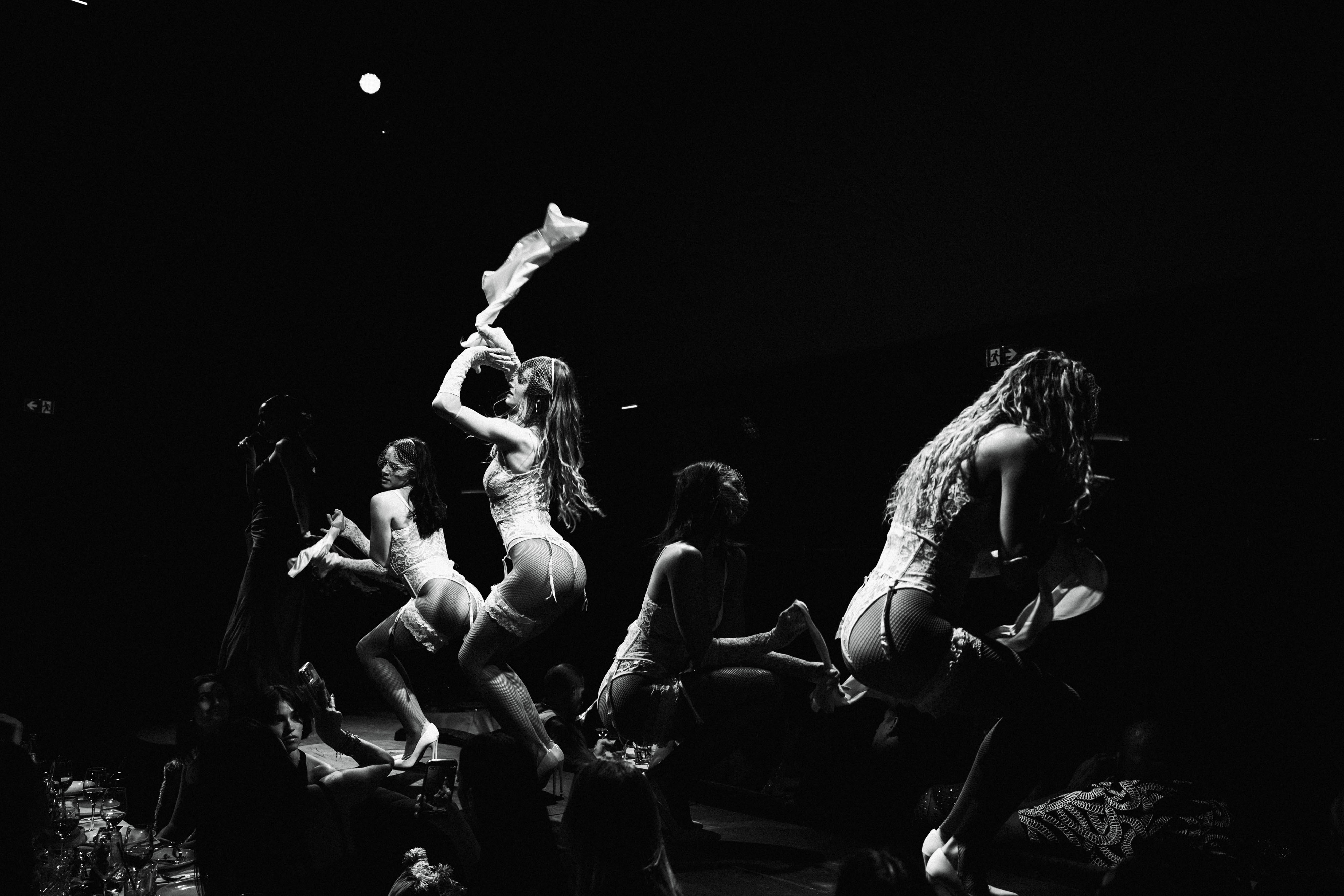 A group of women dancing