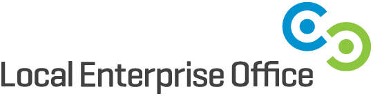Local Enterprise Office logo with two interlocking circles, blue and green, to the right of the text.