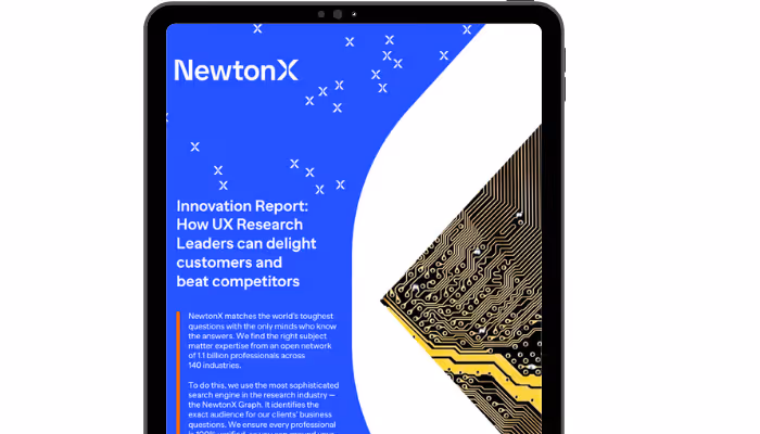 Innovation Report: How UX Research Leaders can delight customers and beat competitors