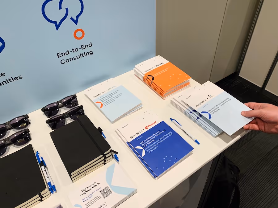 NewtonX booth at the Quirk's NYC Event