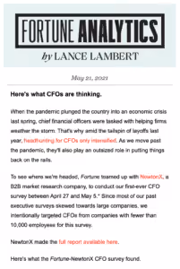 Fortune CFO Study