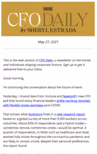 Fortune CFO Study