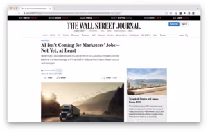 generative AI article on WSJ.com