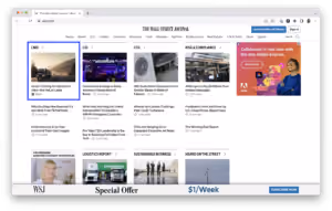 generative AI article on WSJ homepage