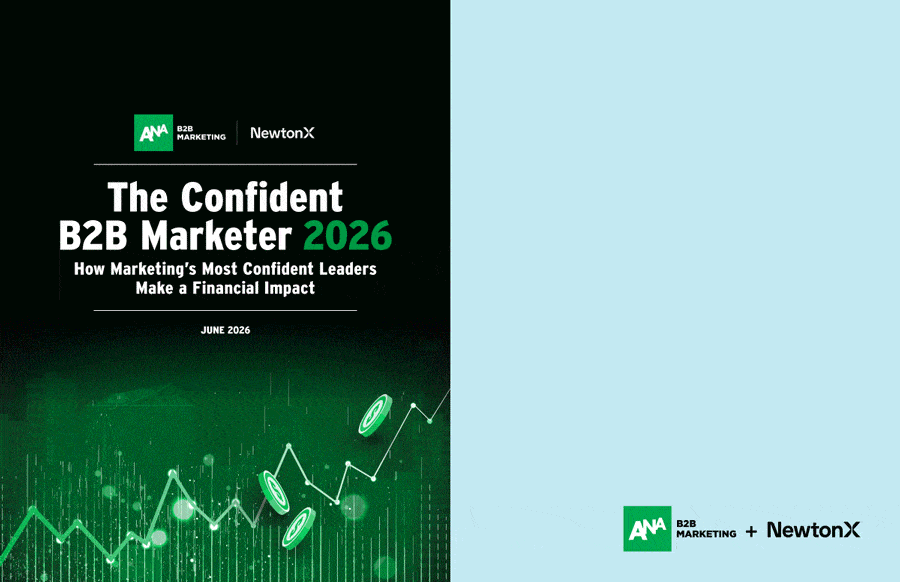 The Confident B2B Marketer 2026 report GIF