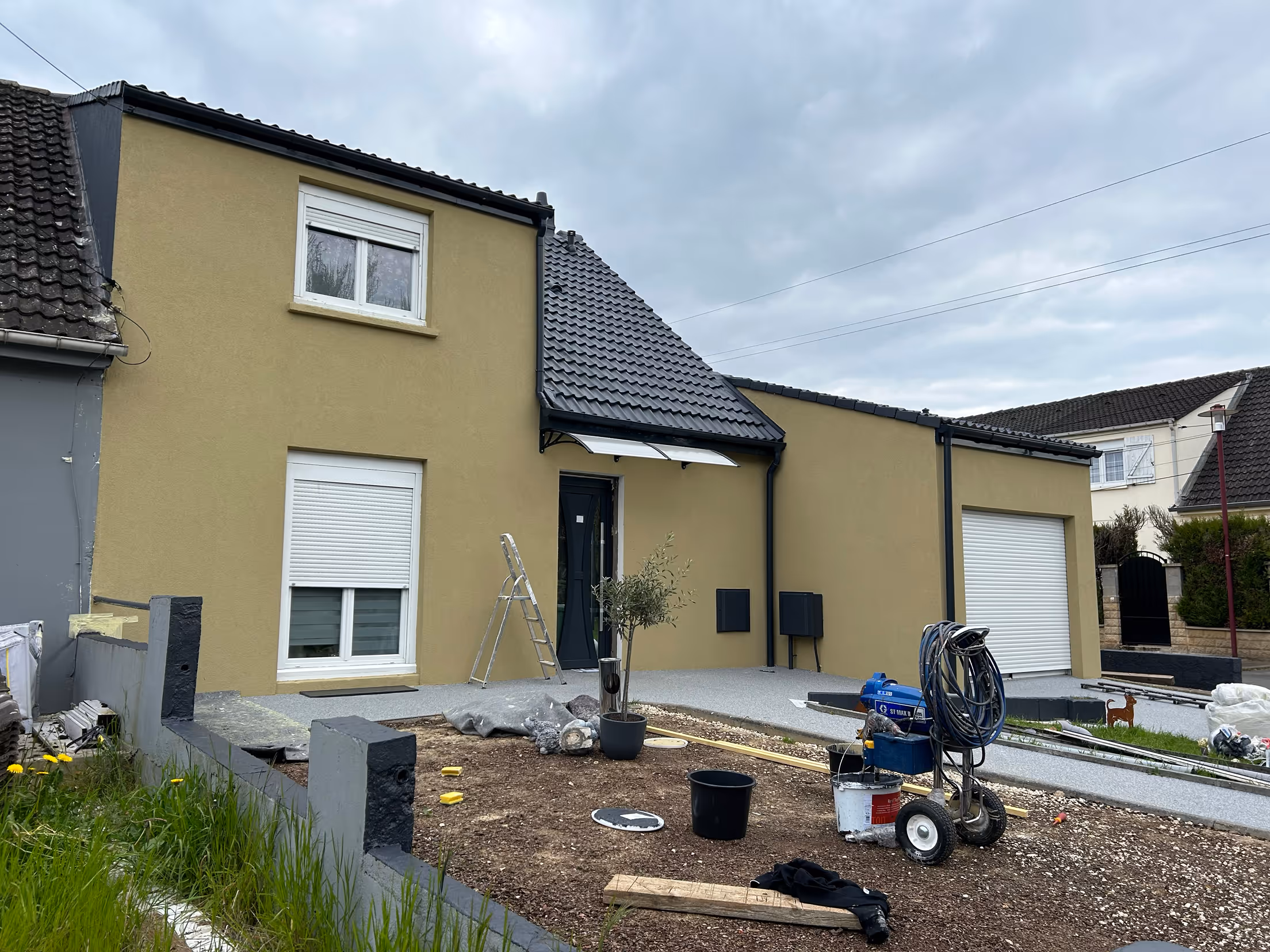 Peintre à Rodez - chantier facade / facadier