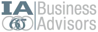 IA Business Advisors logo with interlocking rings graphic.