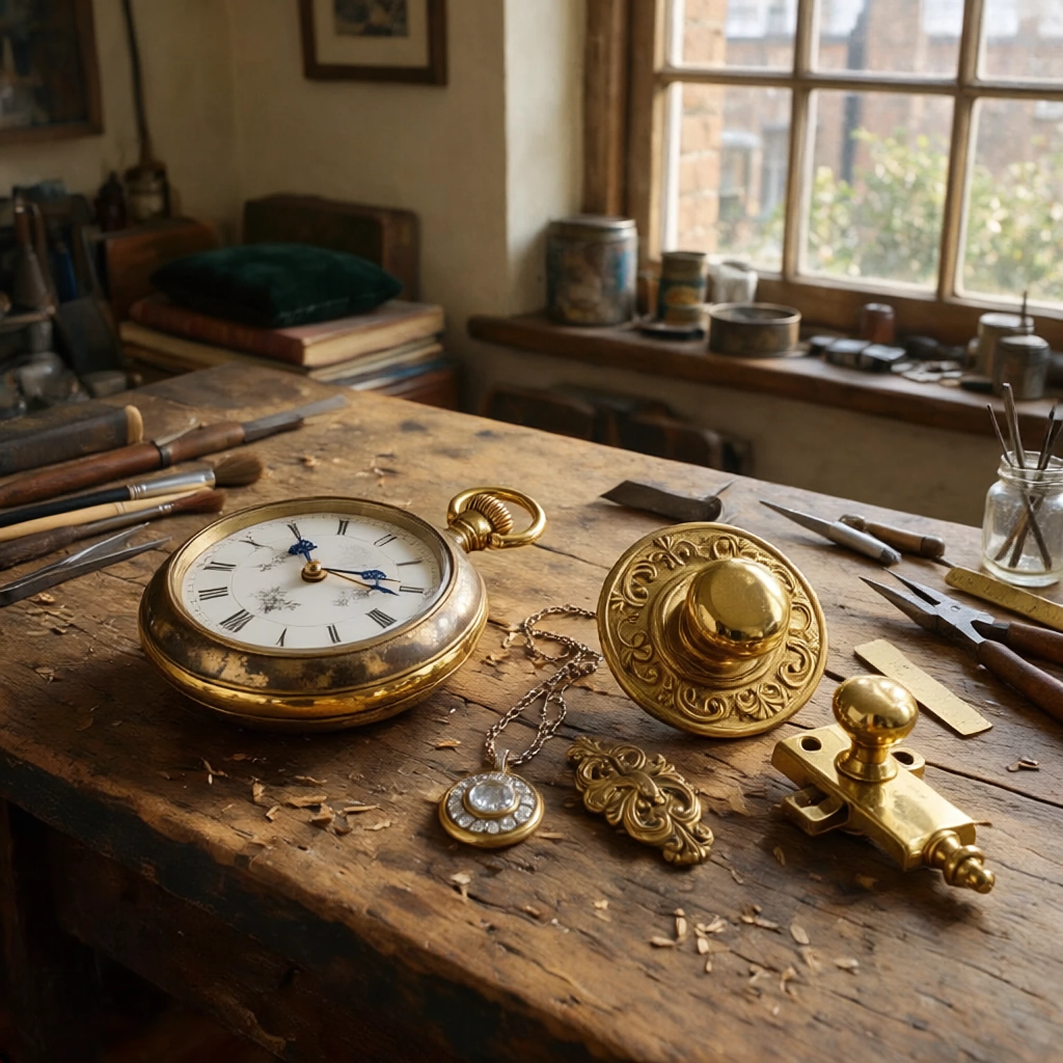 hero image of gold plating services in Alton featuring high-quality metal finishing and polished components in a professional workshop setting