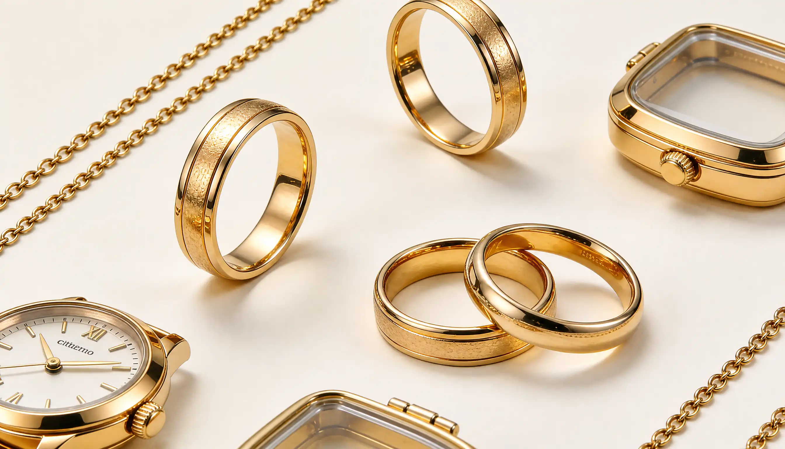 hero image of gold plating services in Fleet featuring precision metal finishing and polished components in a professional workshop environment