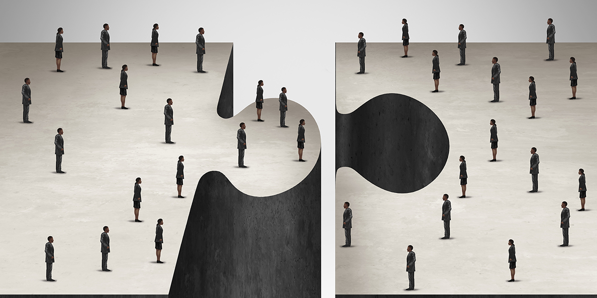 Puzzle with people