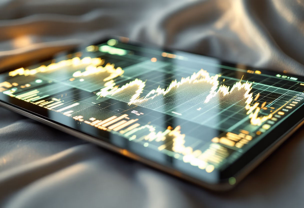image of stock market graphs (for a financial advisor)