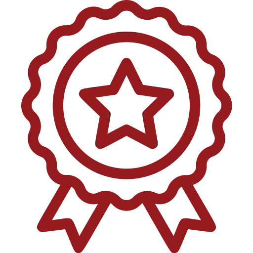 Award ribbon badge icon representing warranty coverage