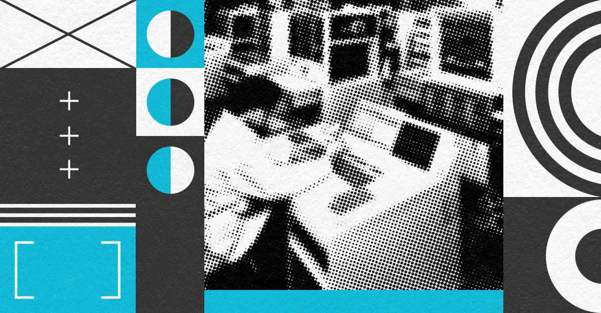 Collage style decorative image referencing inclusive design concepts