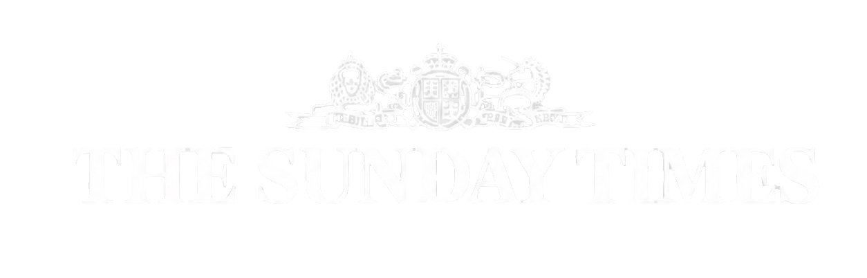 The Sunday Times logo with crest containing a lion and unicorn.