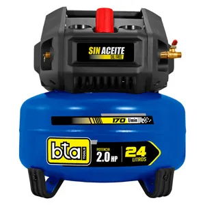 Compresor De Aire 24 Litros - 2.0 Hp - Portátil - Sin Aceite