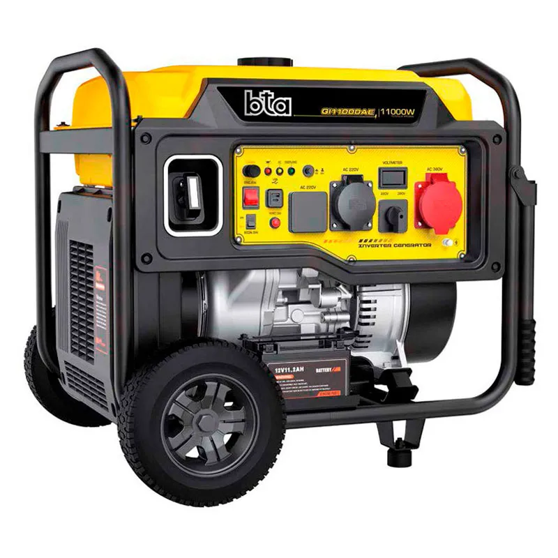 Grupo Generador Inverter 11000 W - Arranque Eléctrico - Monofásico/Trifásico - 521332 |  BTA Tools