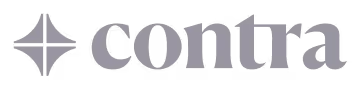 Contra company logo with a diamond-shaped icon to the left of the word 'contra'.