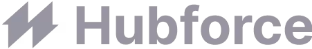 Abstract logo with diagonal shapes followed by the word 'Hublot' in bold text.