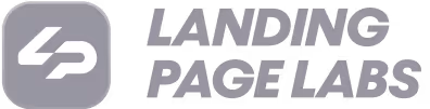 Landing Page Labs logo with stylized 'LP' initials inside a rounded square.