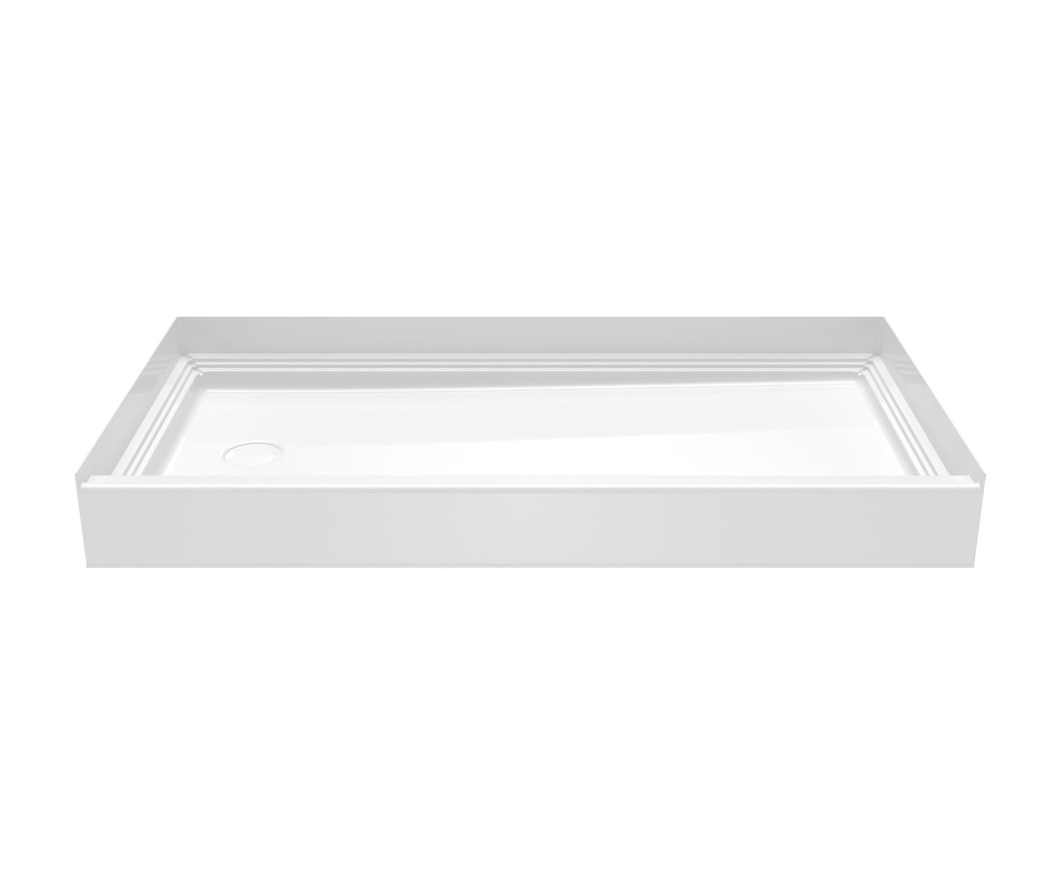 VP6030CPANNSR Veritek™ Pro Alcove Shower Pan with Right Hand Drain in White