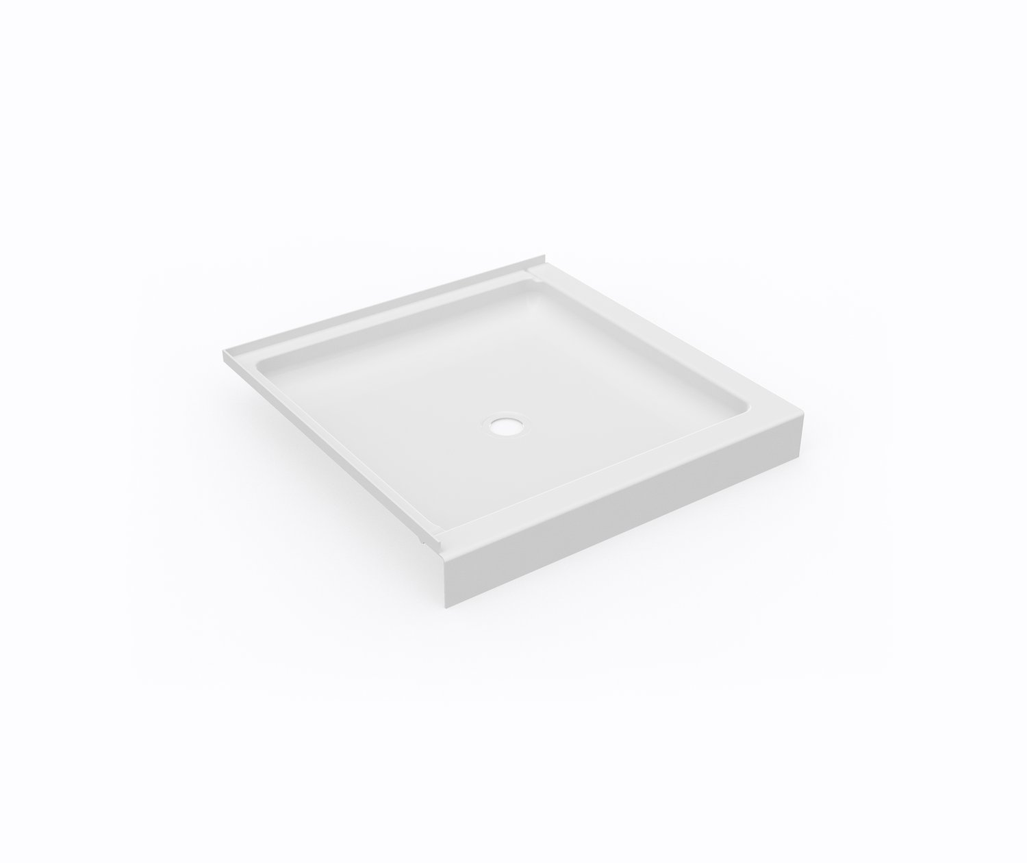 SD03636MD 36 x 36 Swanstone® Corner Shower Pan with Center Drain in White