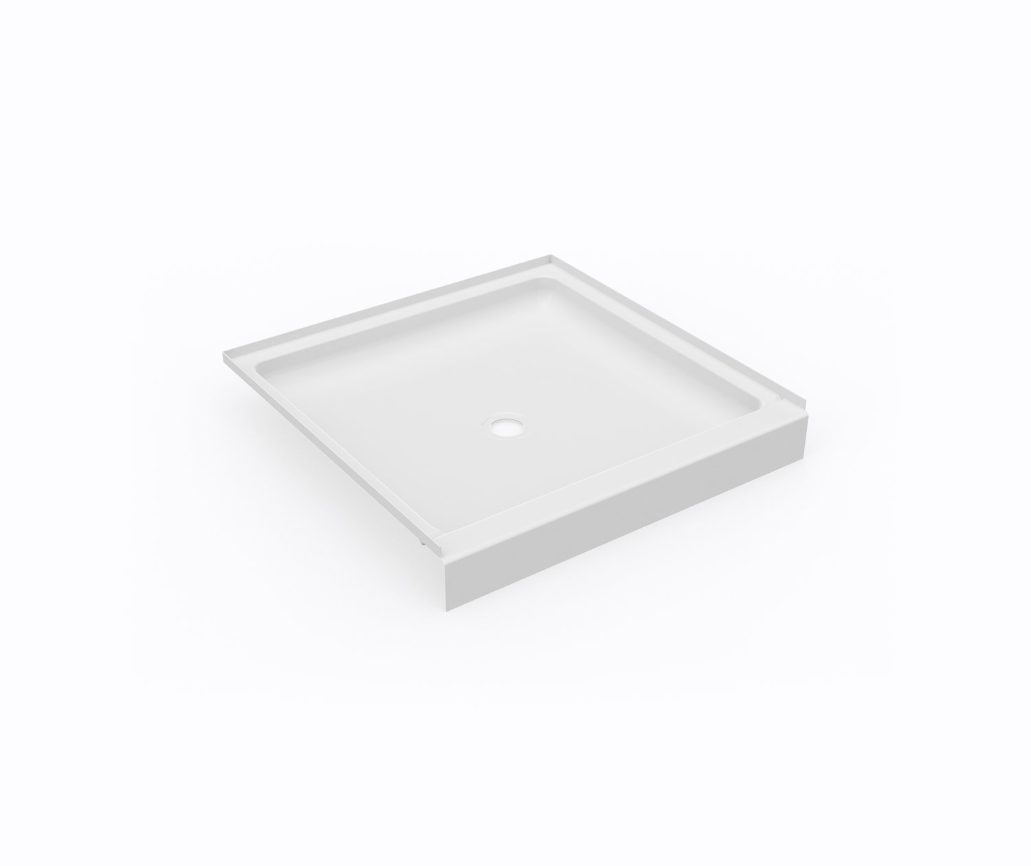 SF03636MD 36 x 36 Swanstone® Alcove Shower Pan with Center Drain in White