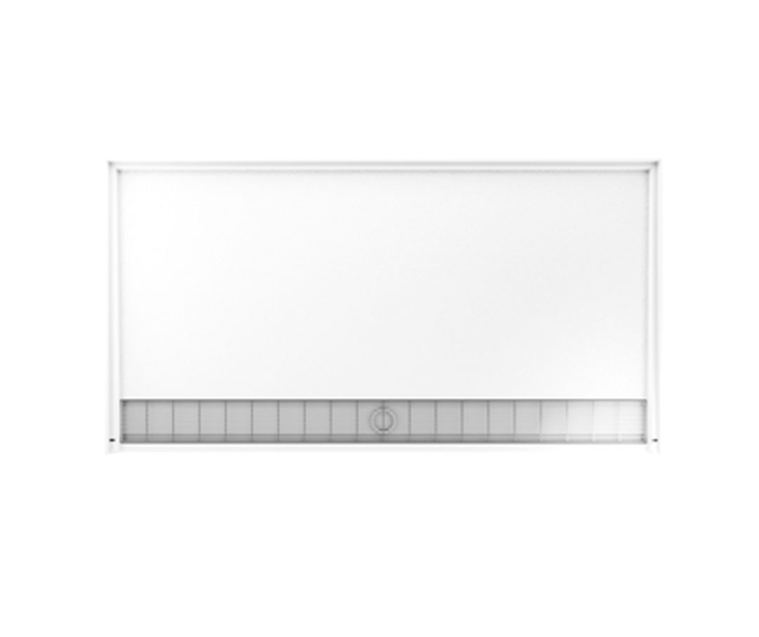 FB03462 34 x 62 Veritek Alcove ADA Shower Pan with Front Center Drain in White