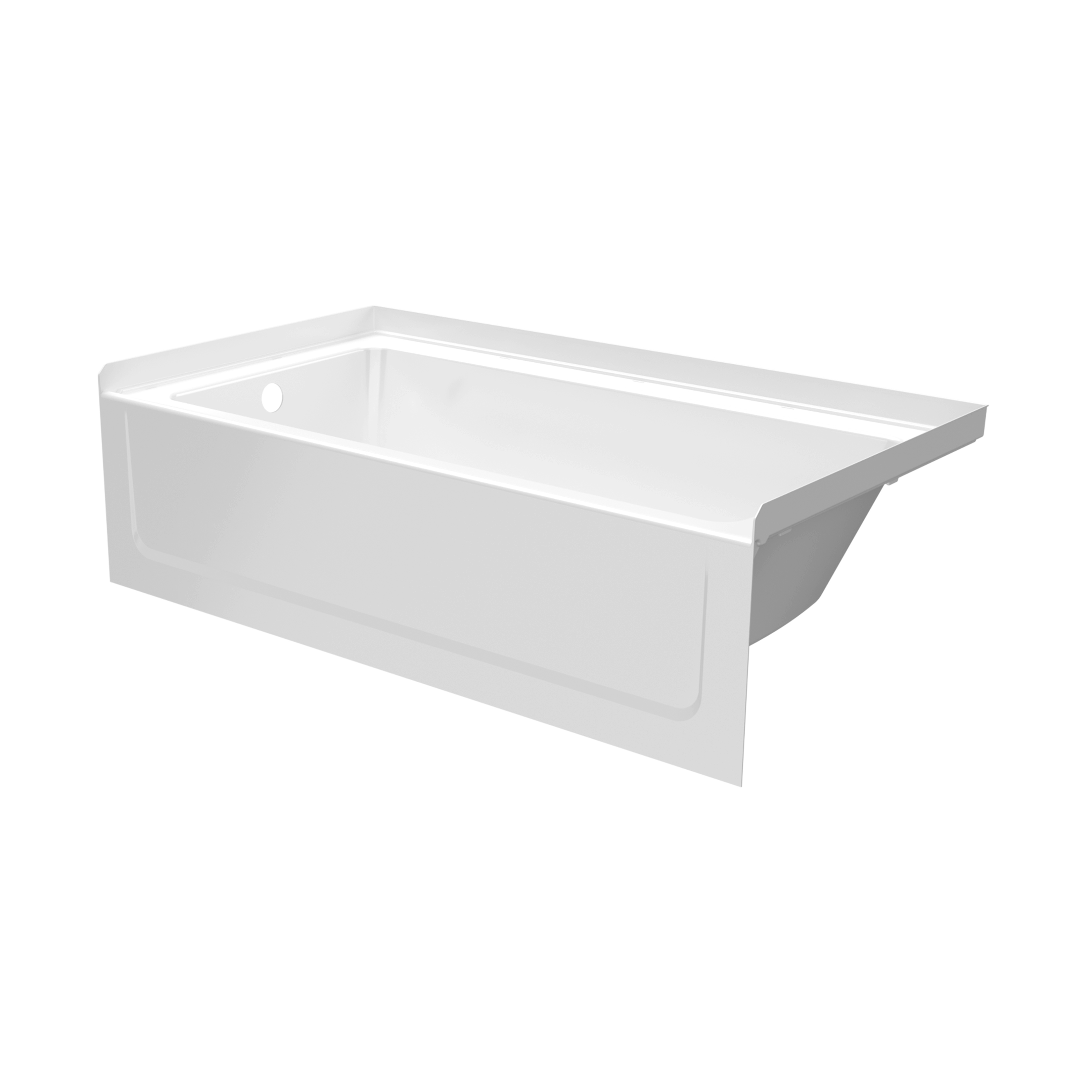 OP6032TL 60 x 32 Optima Veritek™ Pro Bathtub with Left Hand Drain in White