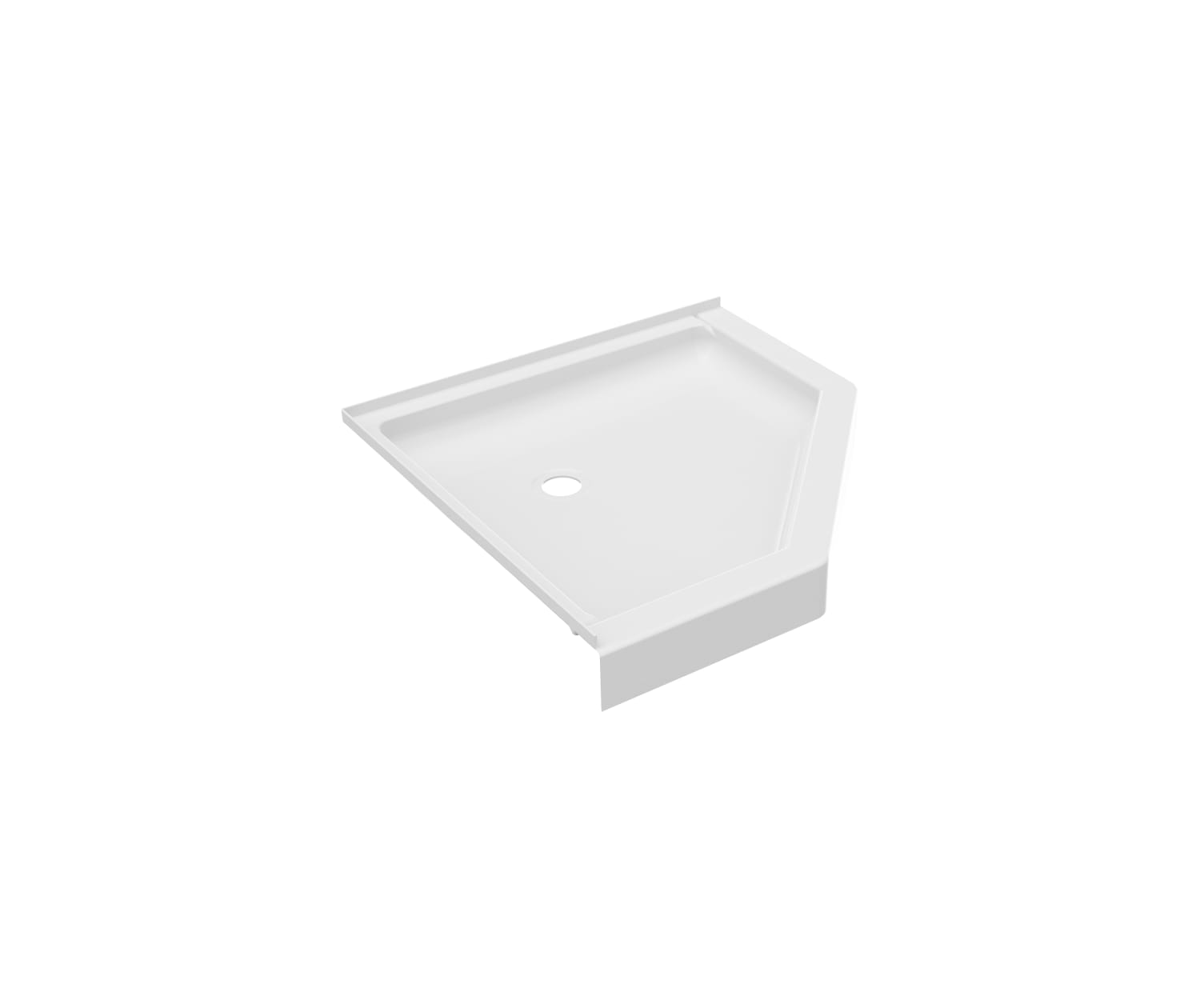 FN00036MD 36 x 36 Veritek™ Corner Shower Pan with Center Drain in White