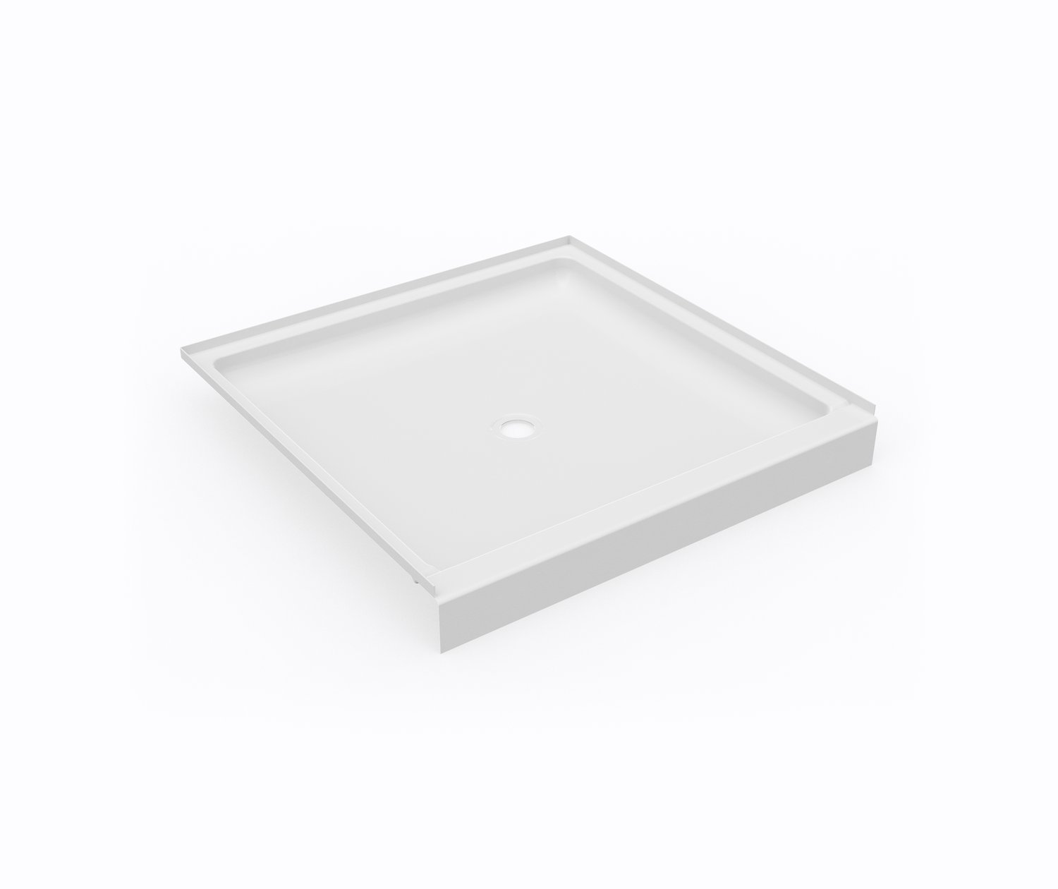 SF04242MD 42 x 42 Swanstone® Alcove Shower Pan with Center Drain in White