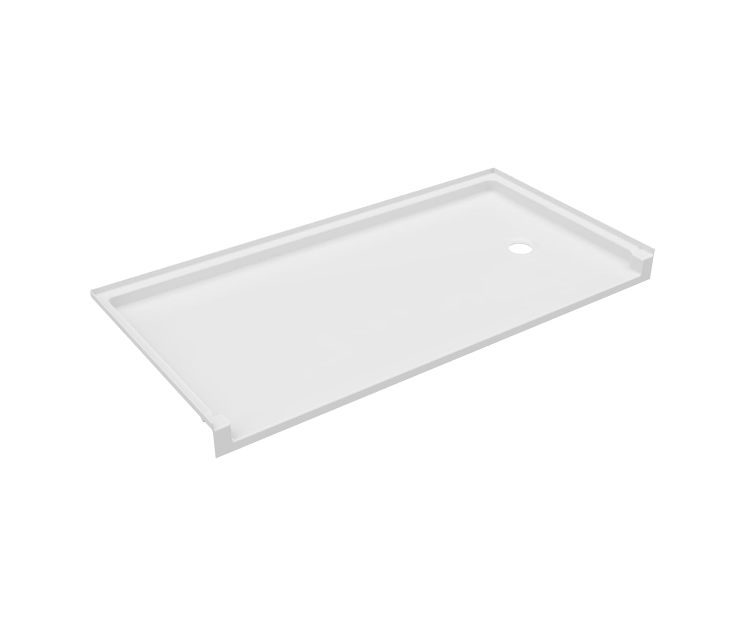 FB03060RM 30 x 60 Veritek Alcove Shower Pan with Right Hand Drain in White