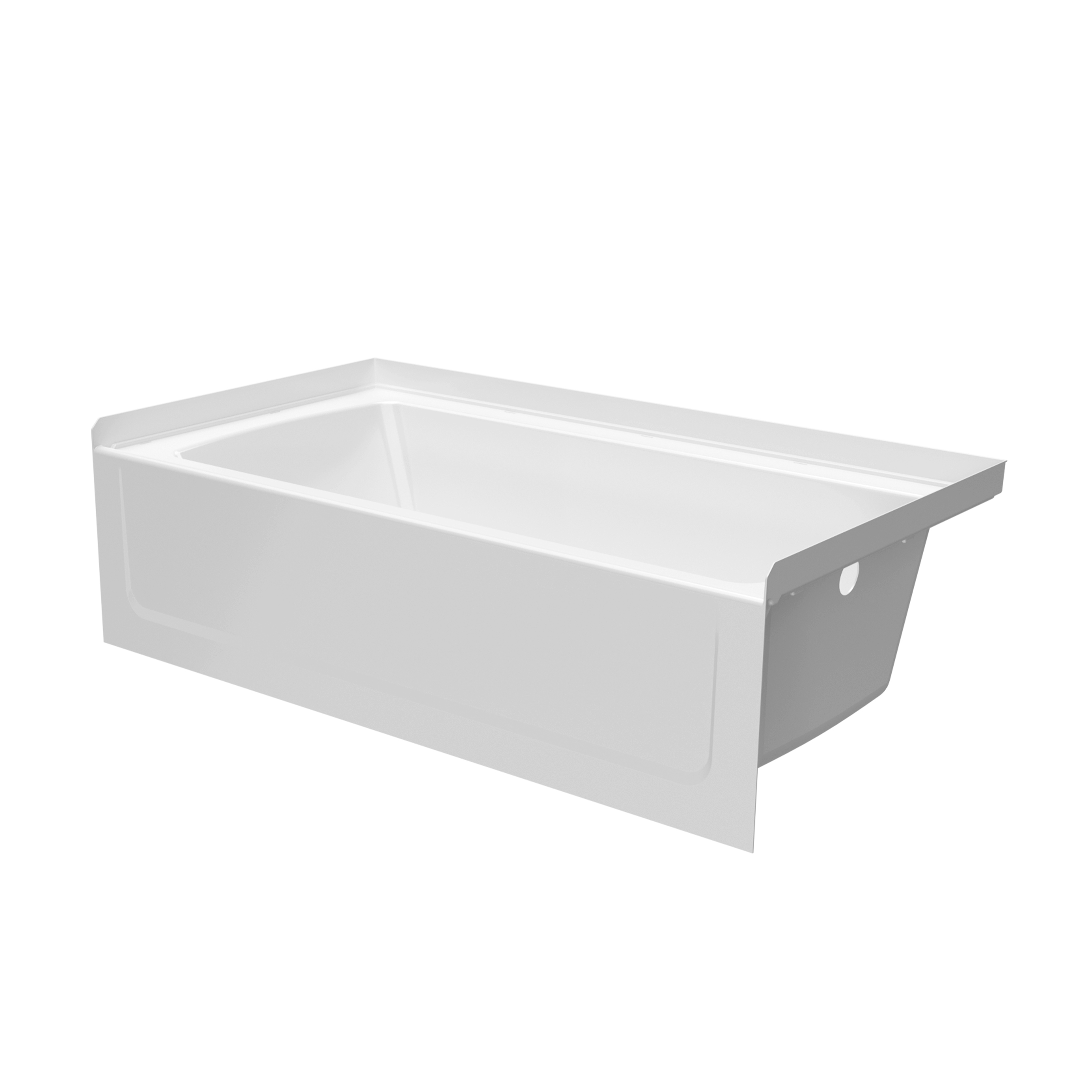 OP6032TR 60 x 32 Optima Veritek™ Pro Bathtub with Right Hand Drain in White