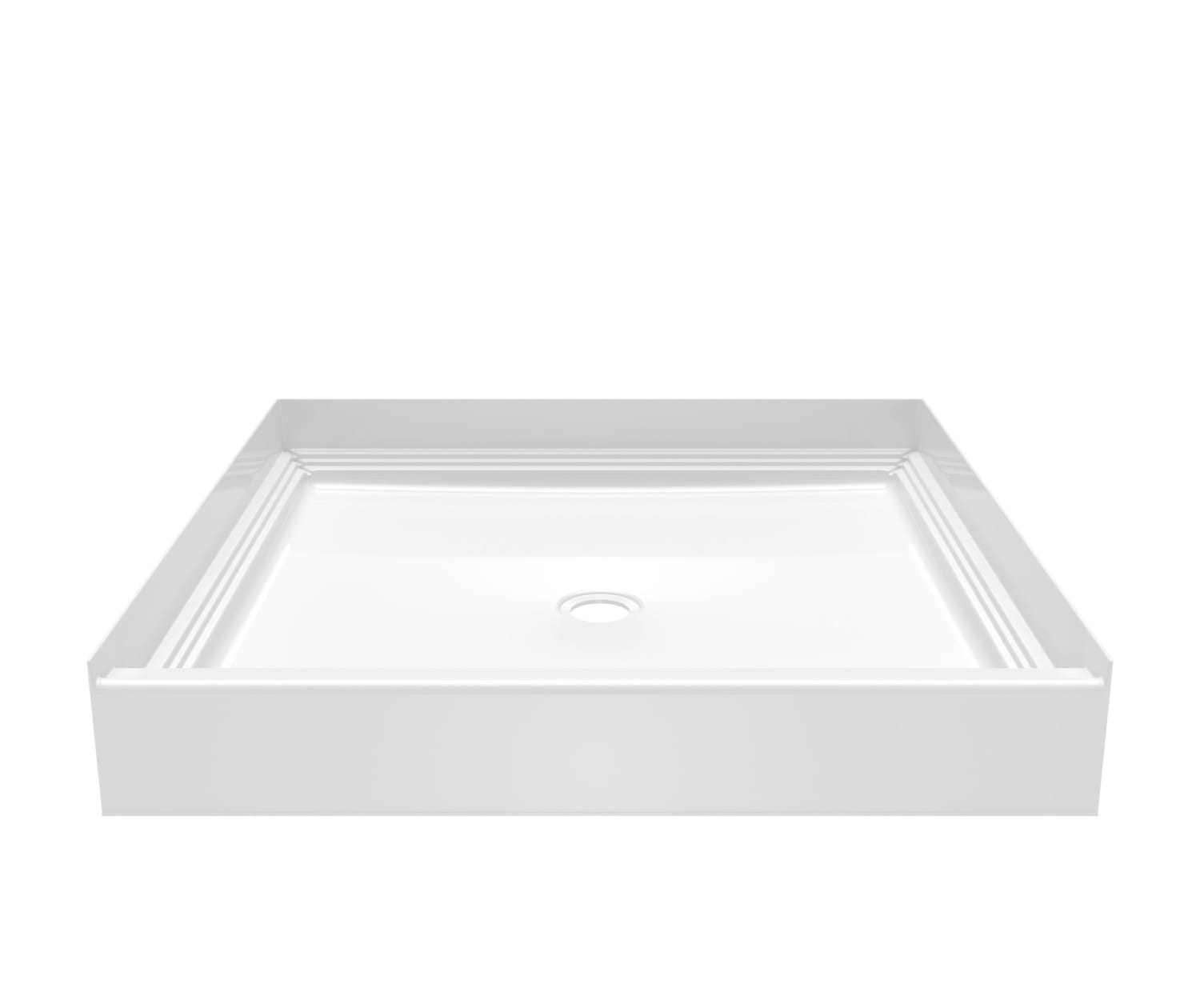 VP4242CPANNS Veritek™ Pro Alcove Shower Pan with Center Drain in White