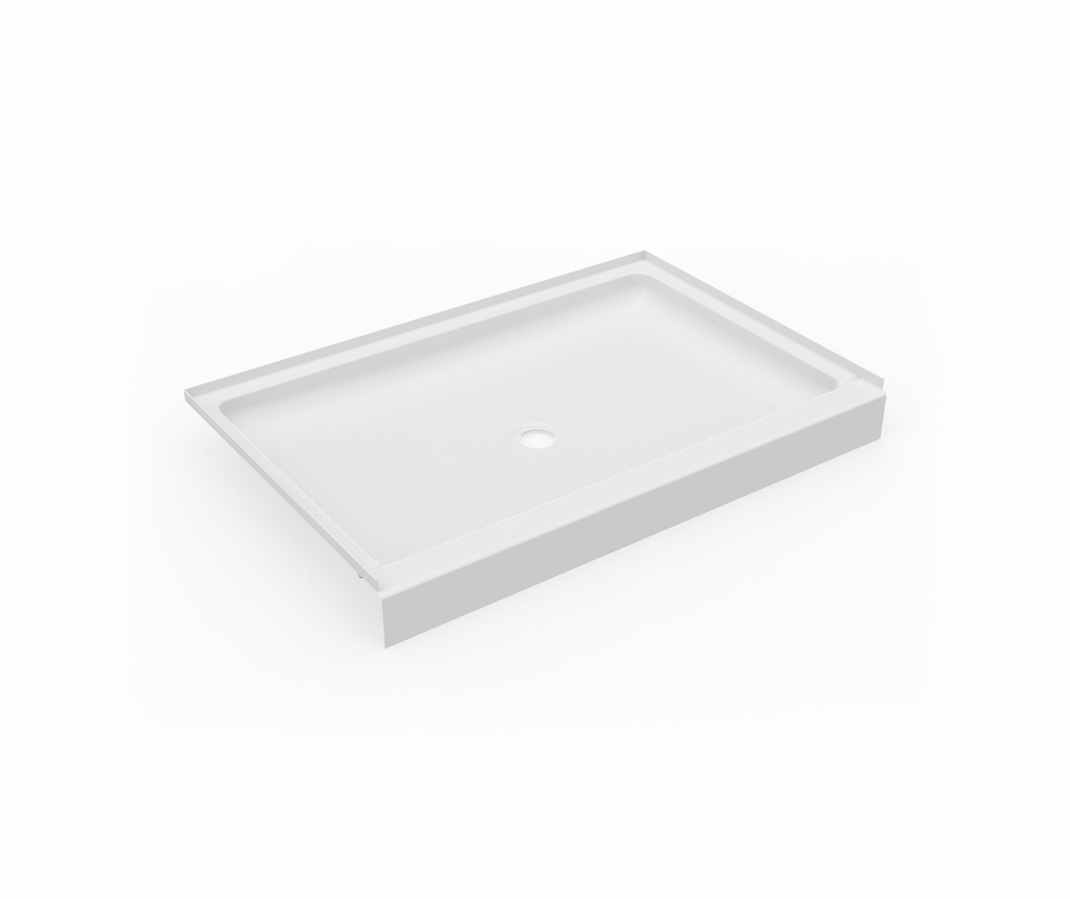 SF03248MD 32 x 48 Swanstone® Alcove Shower Pan with Center Drain in White