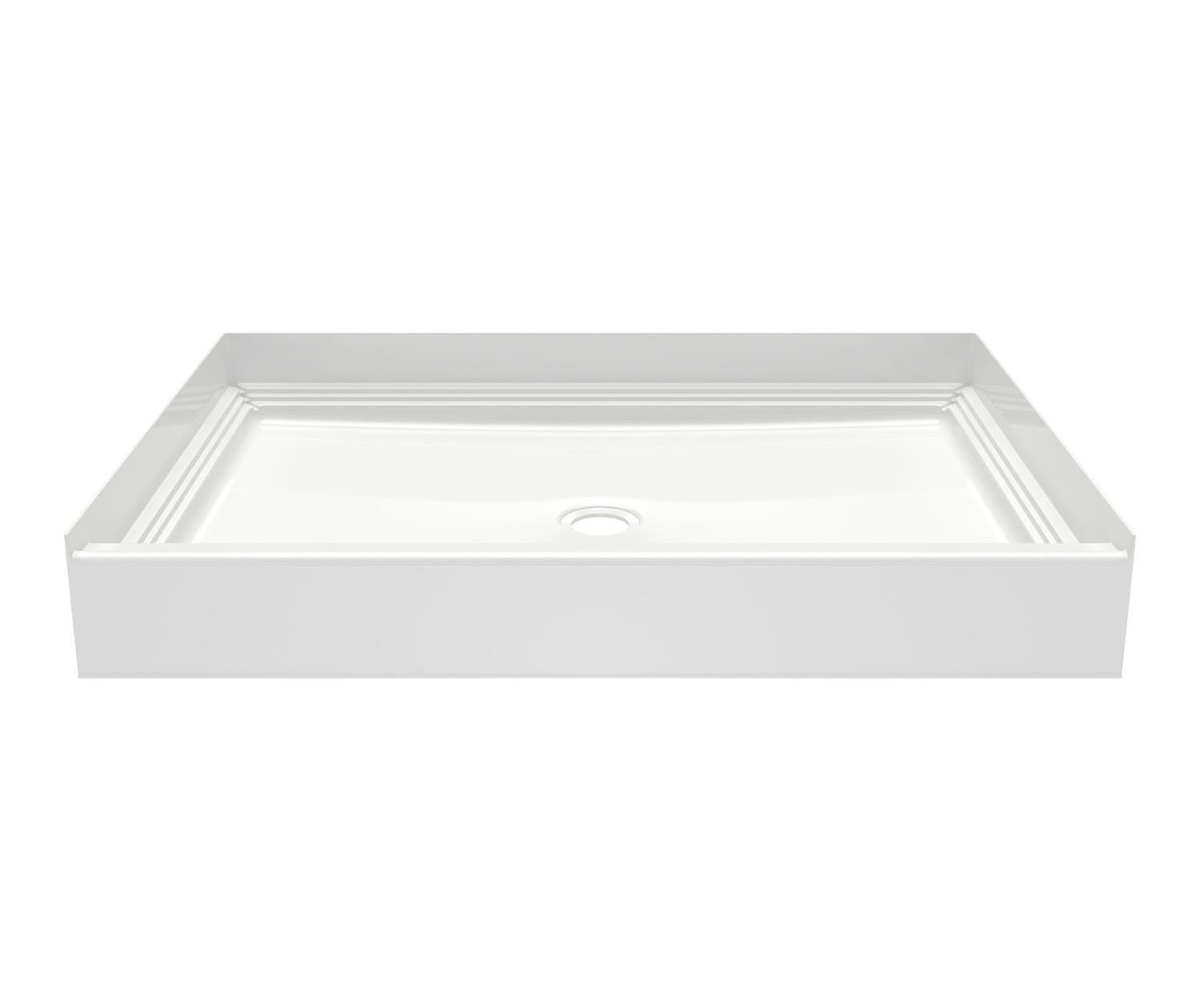 VP4834CPANNS Veritek™ Pro Alcove Shower Pan with Center Drain in White
