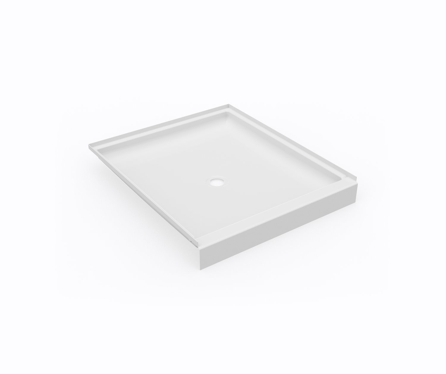 SF04236MD 42 x 36 Swanstone® Alcove Shower Pan with Center Drain in White