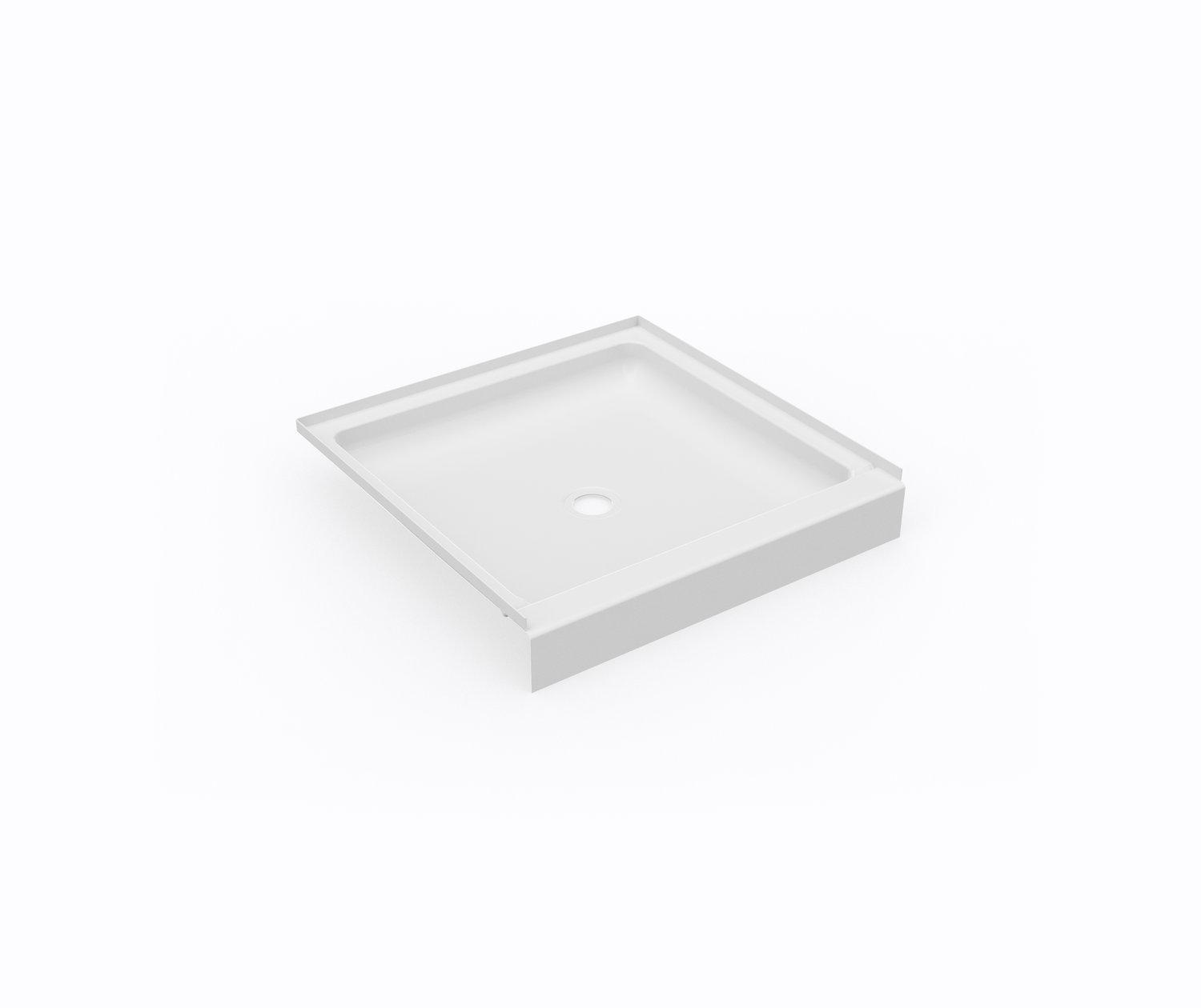 SF03232MD 32 x 32 Swanstone® Alcove Shower Pan with Center Drain in White
