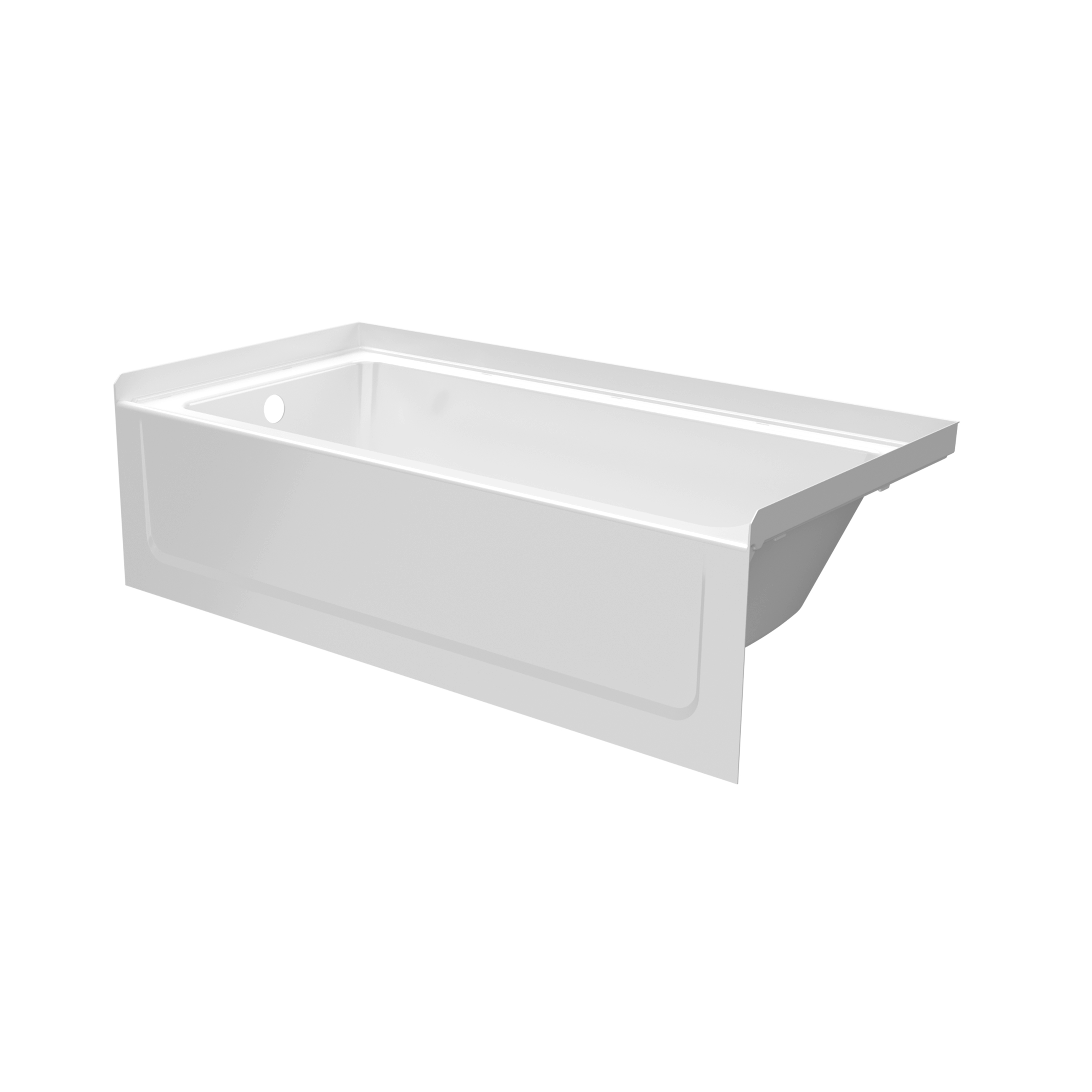OP6030TL 60 x 30 Optima Veritek™ Pro Bathtub with Left Hand Drain in White